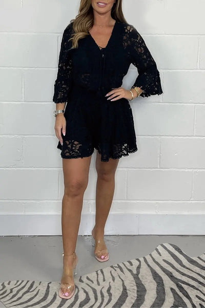 Elaine - Crochet shorts and Top Set