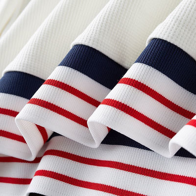 Luvior Premium Long Sleeve Waffle Polo