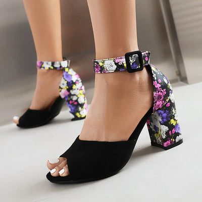 Fioretta - Square Heel Sandals