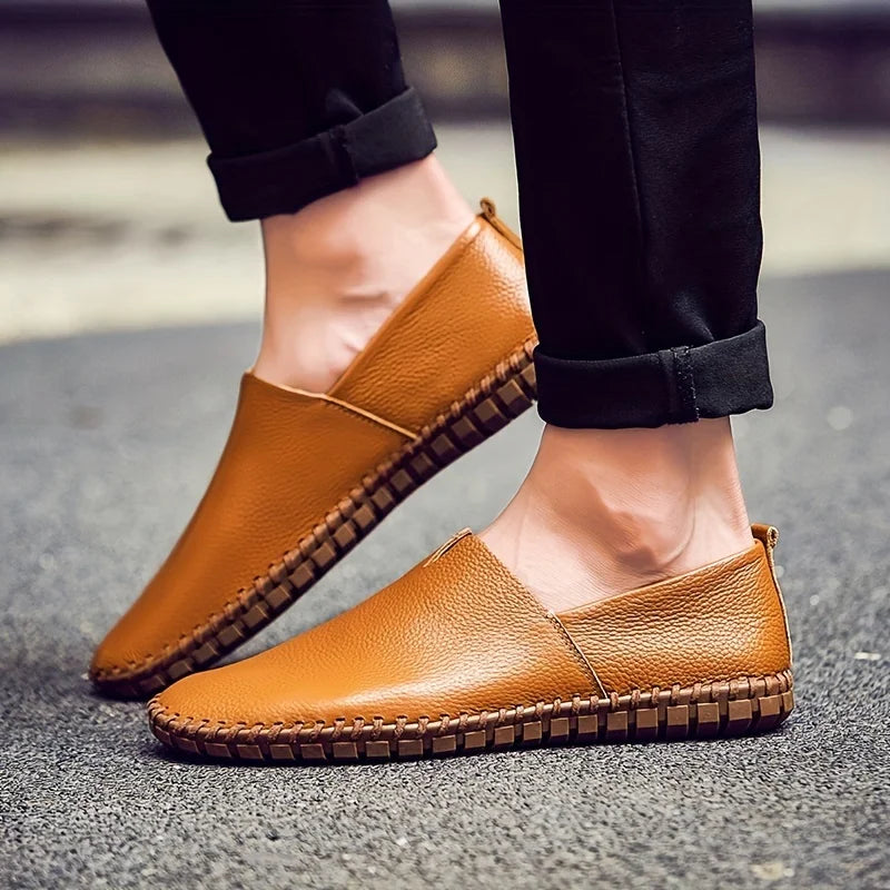Francesco Baratta Leather Summer Loafers