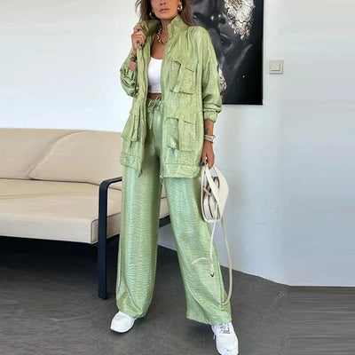 Kyla - Solid Sportswear Pocketed Set