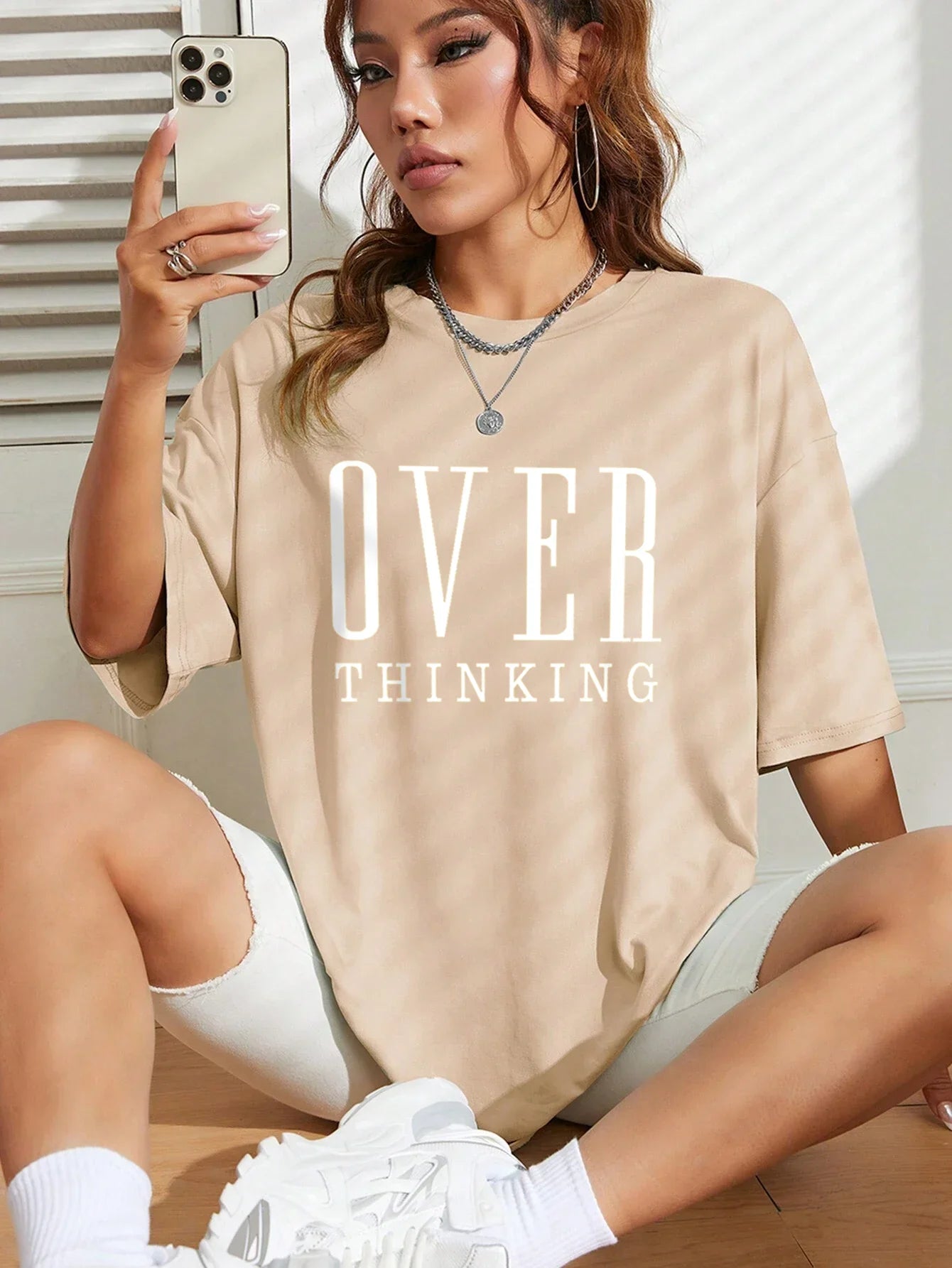 Women's "Over Thinking" Cotton T-Shirt by Cristian Moretti™