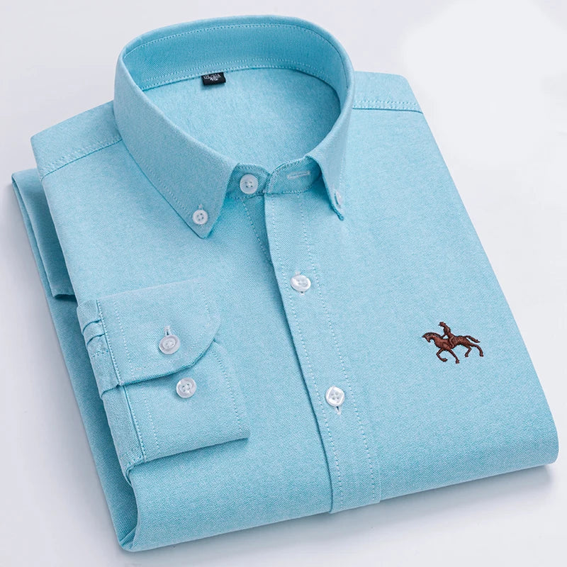 Cavalleri – Men’s Embroidered Oxford Shirt