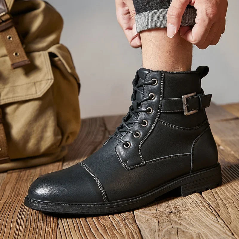 Victor Aldridge Leather Lace-up Boots
