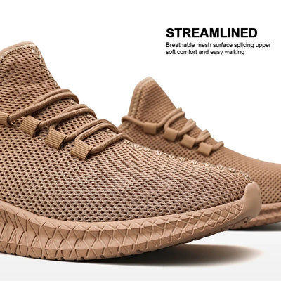 Auguste Zanobetti Men’s Knit Mesh Lightweight Sneakers