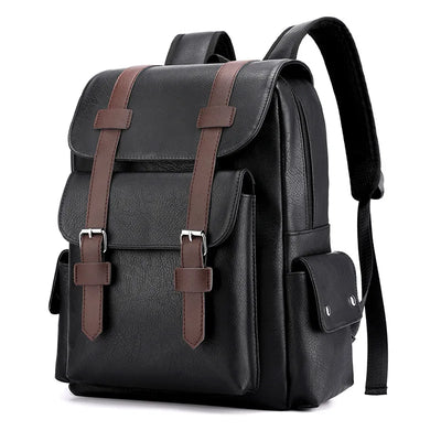 Vinthentic Retro Style Men’s Leather Backpack