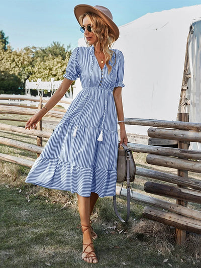 Bernice ~ Classic Striped Dress