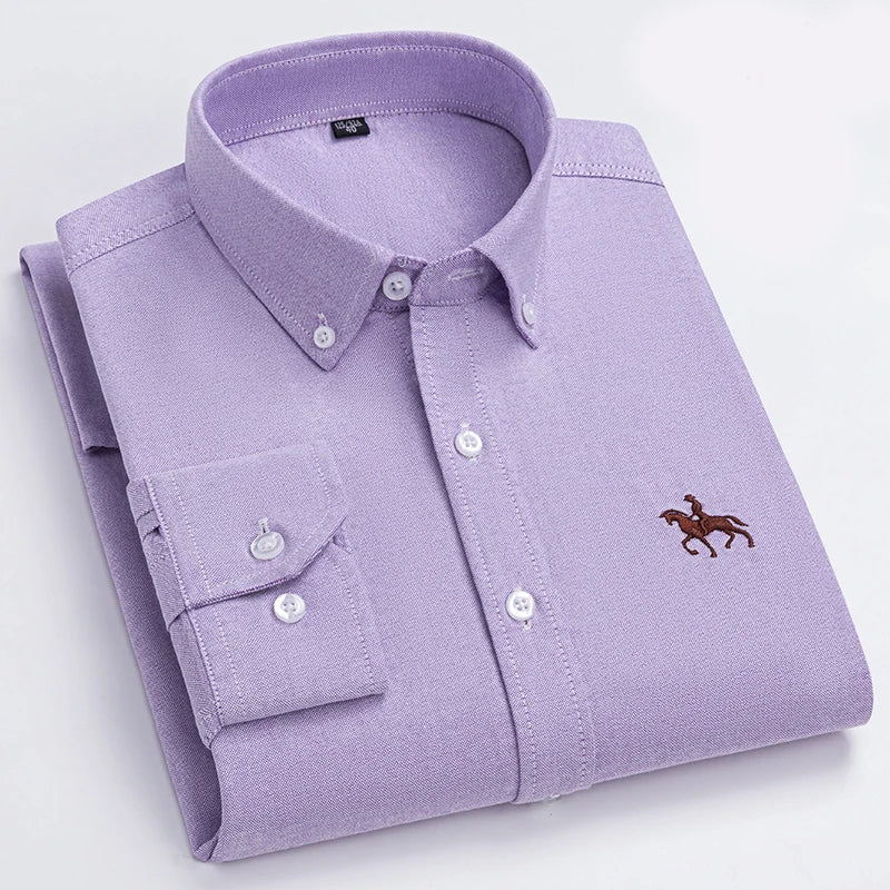 Cavalleri – Men’s Embroidered Oxford Shirt