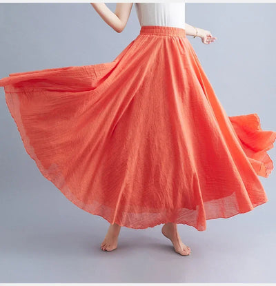 "Sunlit Breeze" Maxi Skirt