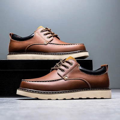 "Tiziano" Leather Oxford Sneakers