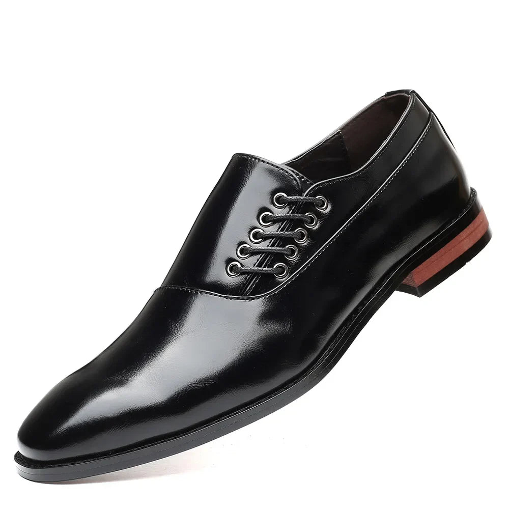 Roberto™ Side-Lace Leather Oxford Shoes by Cristian Moretti™