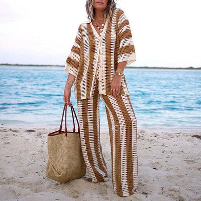 Lianne - Stripe Knit loungewear