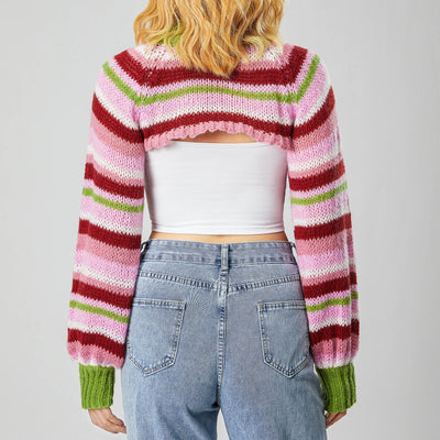 Lilly Striped Cropped Sweater