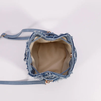 Chrissy Denim Bucket Bag