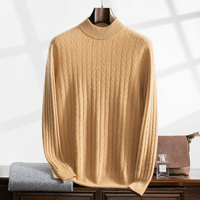 Apollo Cashmere Mock Turtleneck Sweater