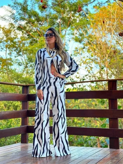 Olivia™ - Chic Floral Two-piece Set