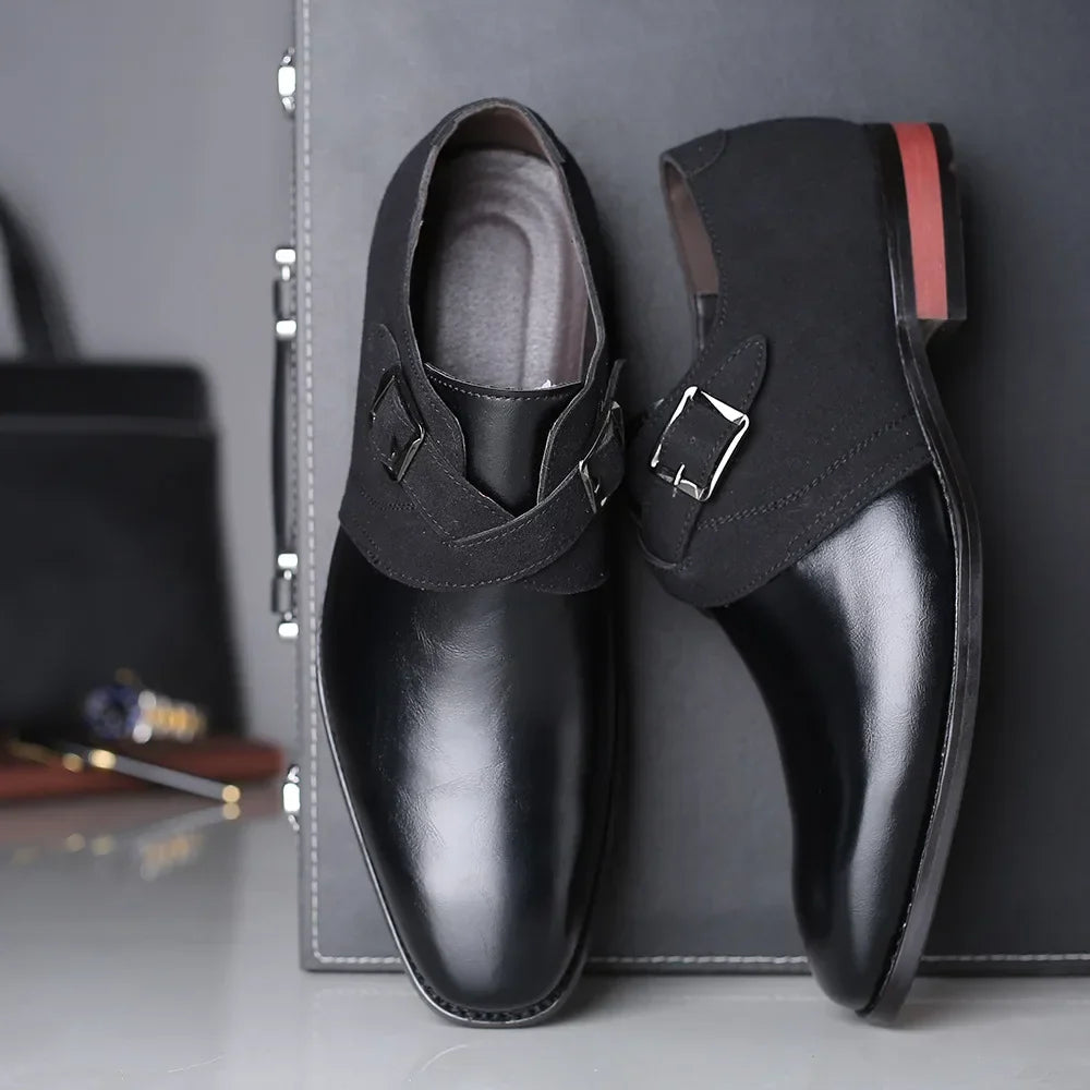 "Giorgi" Dual-Tone Monk Shoes
