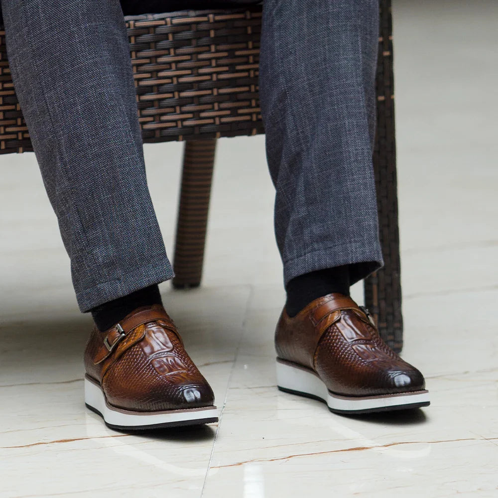 "Imperial" Leather Monkstraps