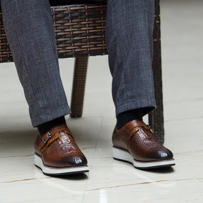 "Imperial" Leather Monkstraps