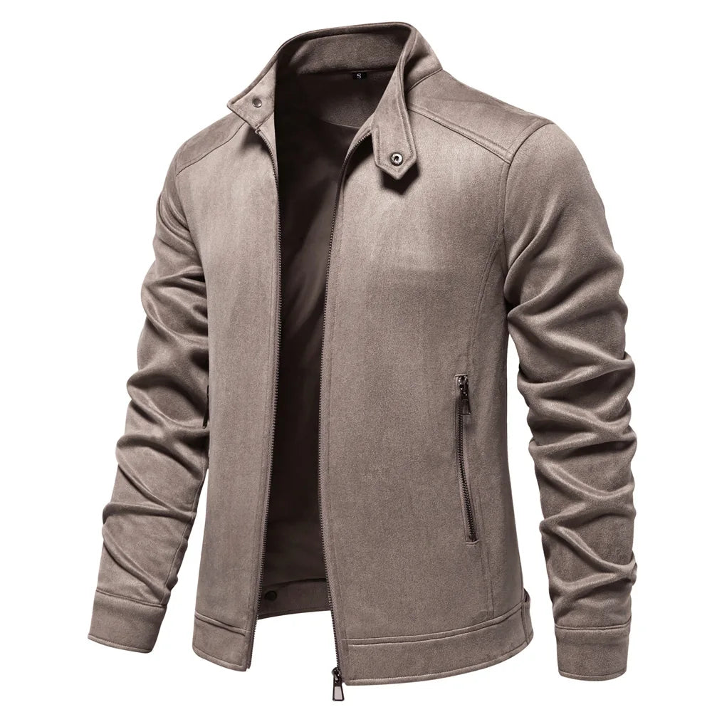 "Verde Milano" Suede Jacket