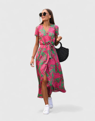 Larikina | Elegant Floral Midi Dress