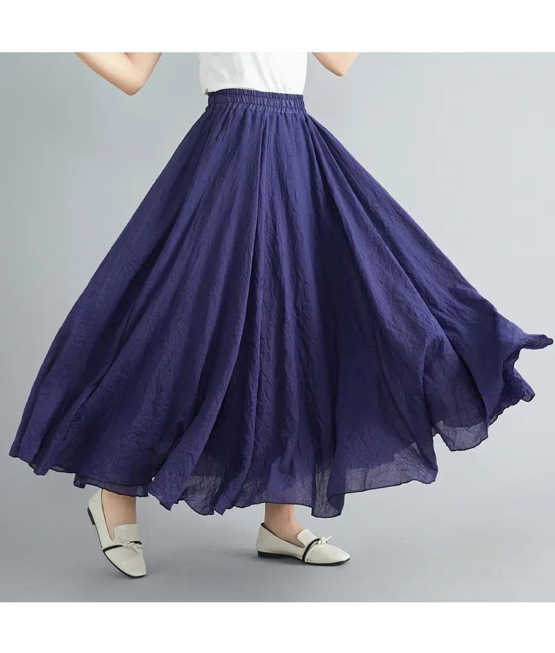 "Sunlit Breeze" Maxi Skirt