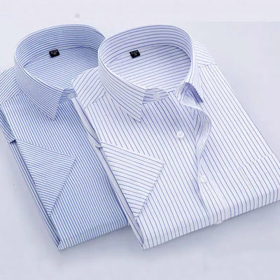 Stravero – Men’s Classic Striped Dress Shirt