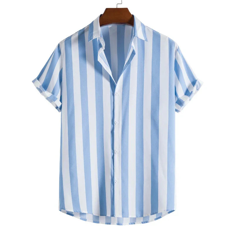 Cavari Stripe Button-Up Shirt