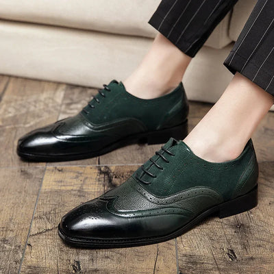 Niko Pirosmani Leather Brogue Shoes
