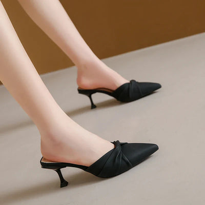 Sabrina Kitten Heel Mule