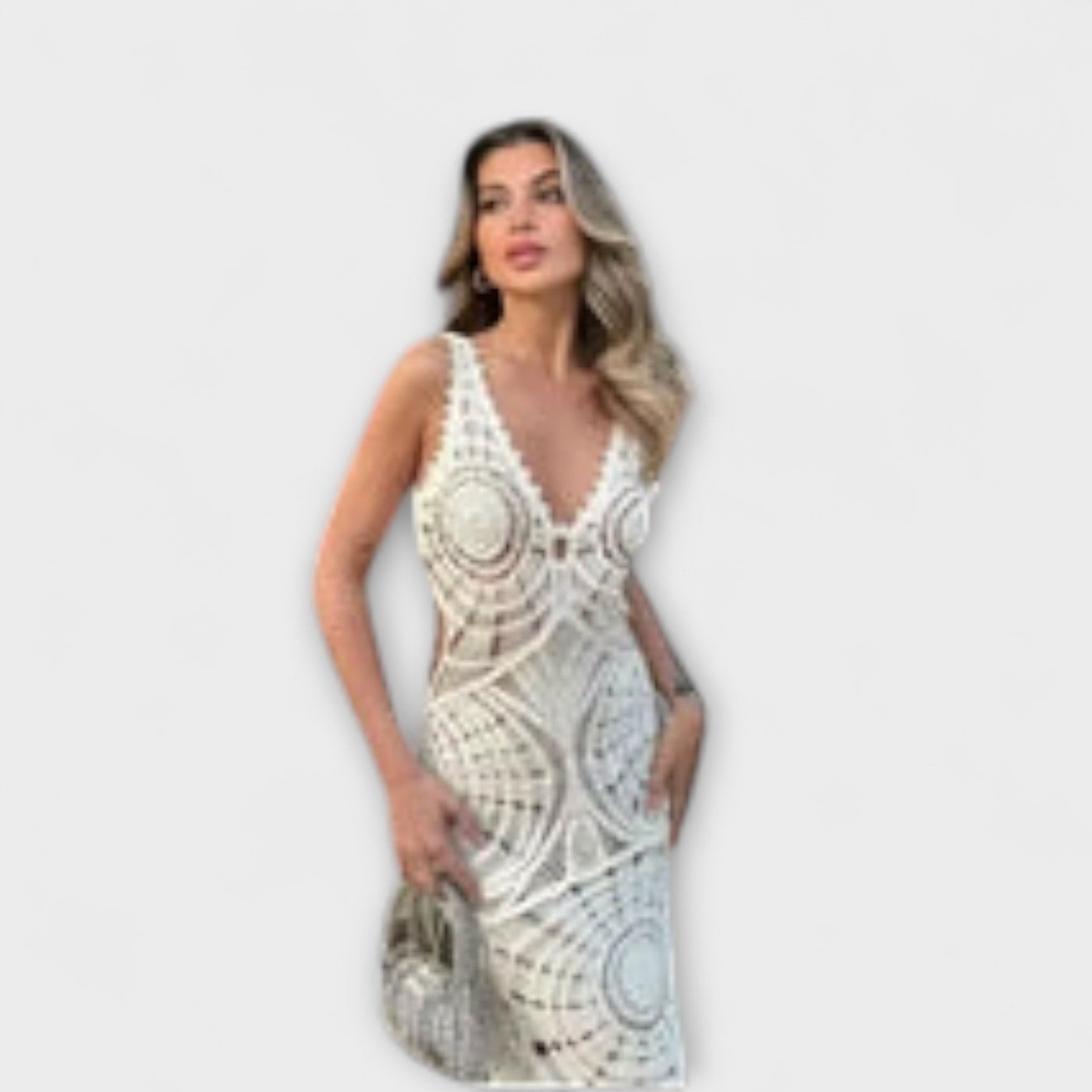 Maxine - V-Neck Long Dress