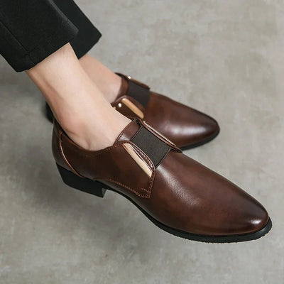 Laurent Degas Leather Monk Strap Dress Shoes