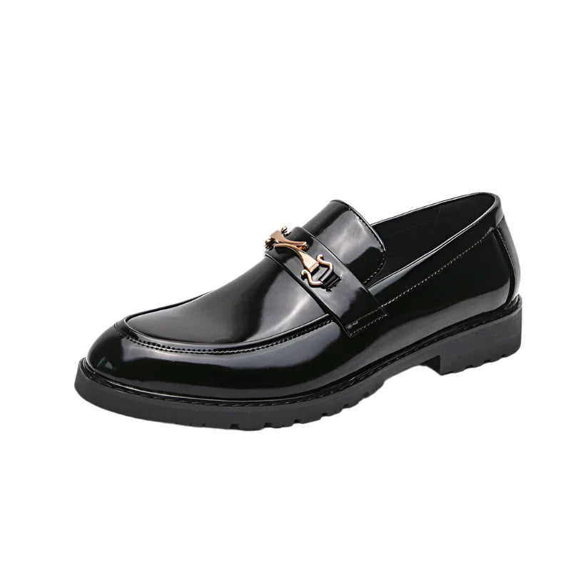 Lucio Morandi Classic Monk Strap Leather Loafers