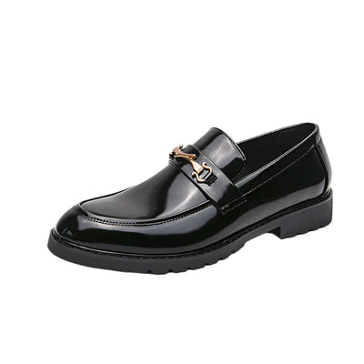 Lucio Morandi Classic Monk Strap Leather Loafers