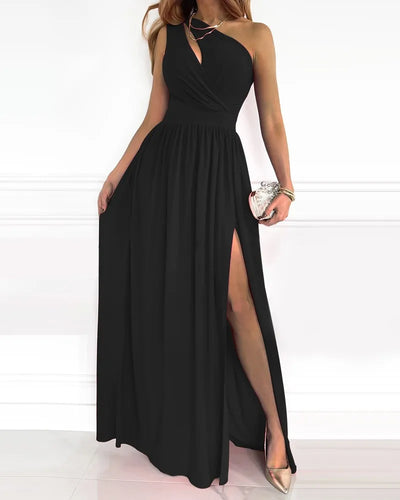 Jovie - Chic Off-Shoulder Evening Dress