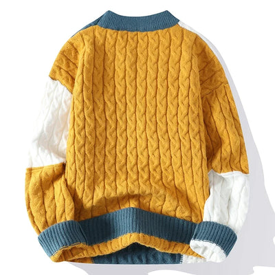 THE ARDEN COLORBLOCK CABLE | SWEATER