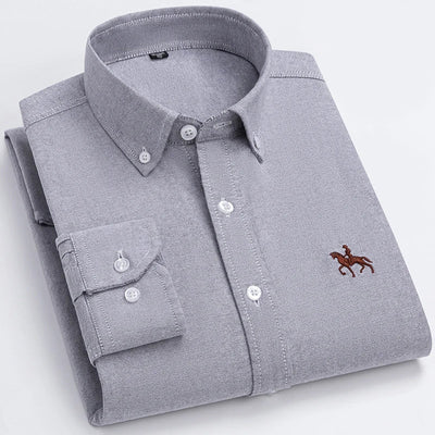Cavalleri – Men’s Embroidered Oxford Shirt