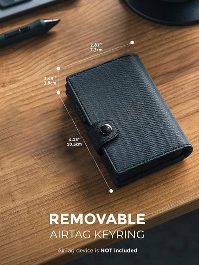 RFID Aluminum Card Holder Wallet – Slim Pop-Up Anti-Theft Men’s Minimalist Wallet