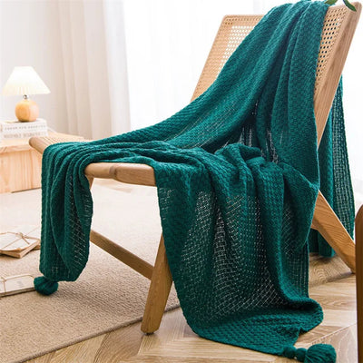 "The Nordic Winter" Knitted Blanket