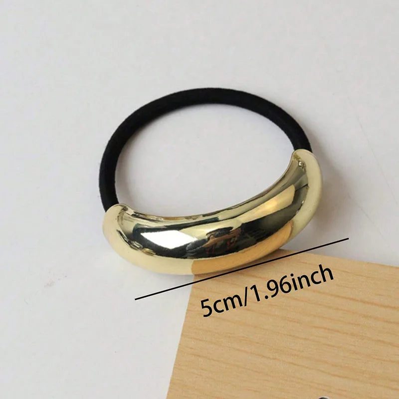"Golden Bubble" Hair Rings