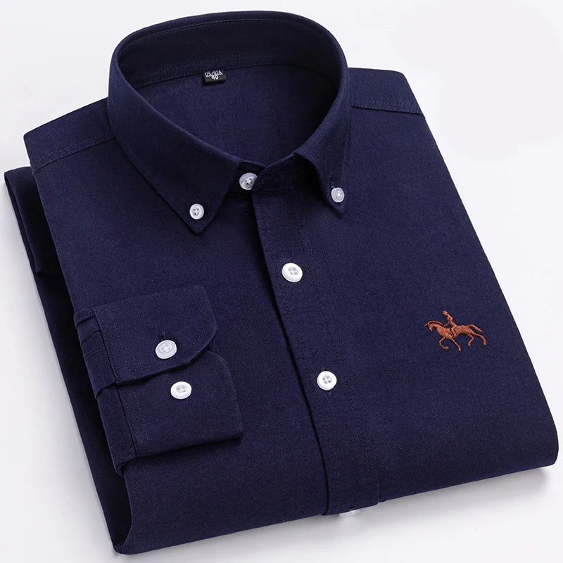 Cavalleri – Men’s Embroidered Oxford Shirt
