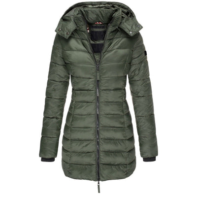 Avencea Women's Parka Coat | Long Jacket with Hood and Down Filling for Winter Luxury