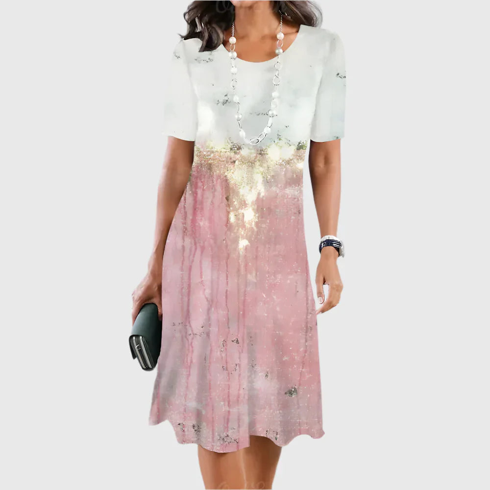 Serena | Midnight Marble Glow Dress