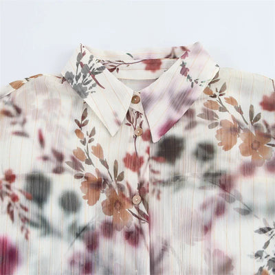 Juliette – Floral Revere Collar Shirt