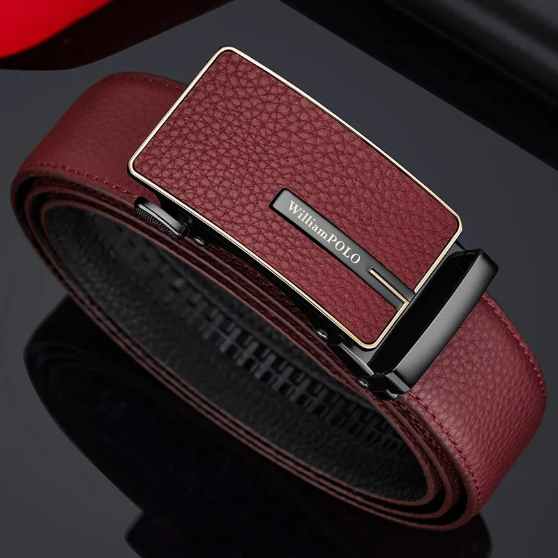 "William Polo" Premium Leather Belt