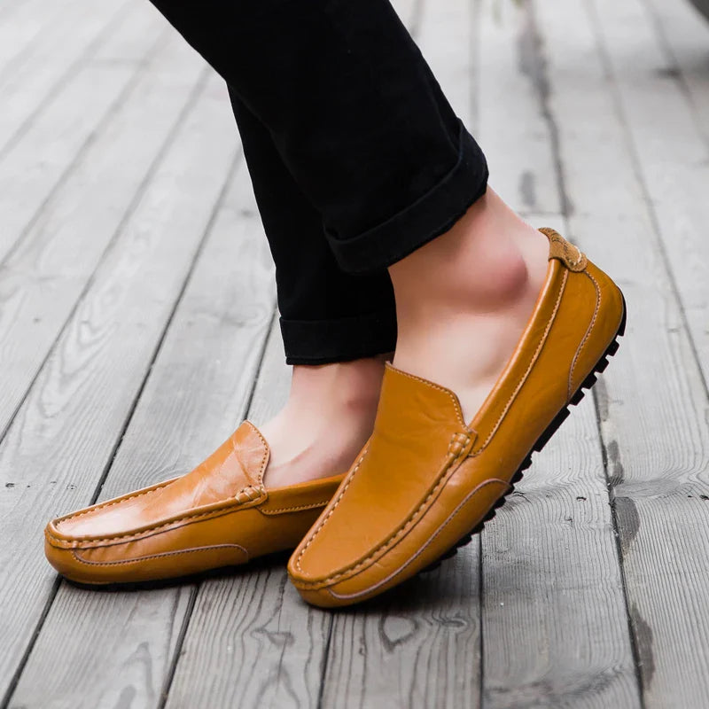 Davino Malvetti Casual Leather Driving Loafers