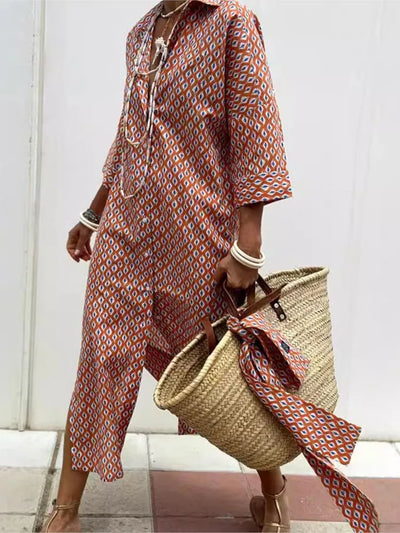 LUREZA - FLOWING AND ELEGANT SHIRT DRESS