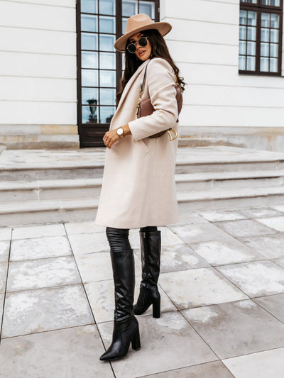 Alexis | Women’s Trendy Double-Breasted Long Coat