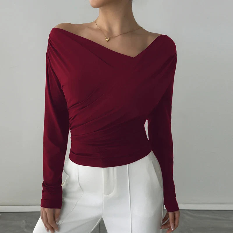 THE MARISELLE | DRAPED TOP