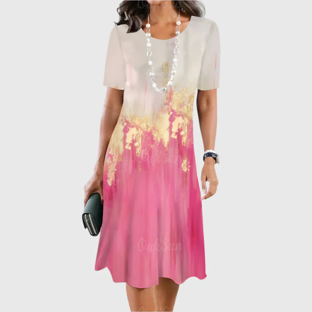 Serena | Midnight Marble Glow Dress